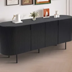 Rousseau Dressoir Lagos - 200 x 45 x 80 cm - Donkerbruin