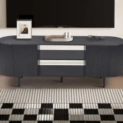 Tv Meubels-Rousseau tv-meubel Lagos - 160 x 45 x 58 cm - Donkerbruin