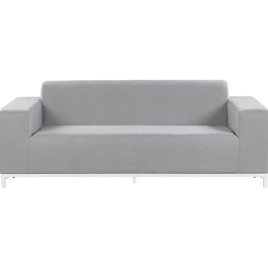 Beliani ROVIGO - Loungebank - Lichtgrijs - Polyester