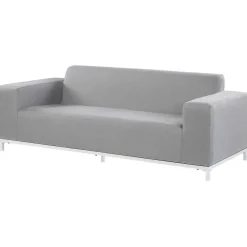Beliani ROVIGO - Loungebank - Lichtgrijs - Polyester