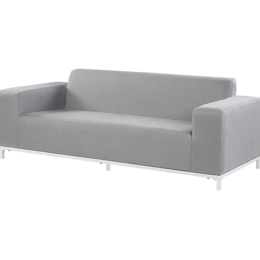 Beliani ROVIGO - Loungebank - Lichtgrijs - Polyester