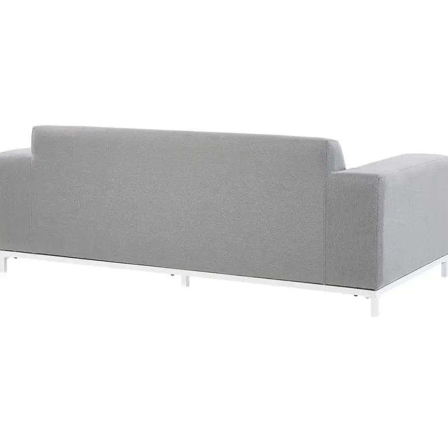 Beliani ROVIGO - Loungebank - Lichtgrijs - Polyester
