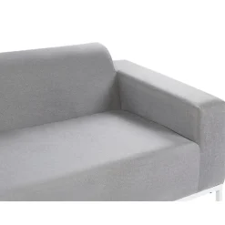 Beliani ROVIGO - Loungebank - Lichtgrijs - Polyester