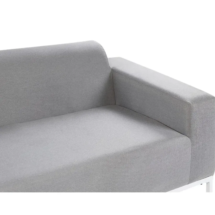 Beliani ROVIGO - Loungebank - Lichtgrijs - Polyester