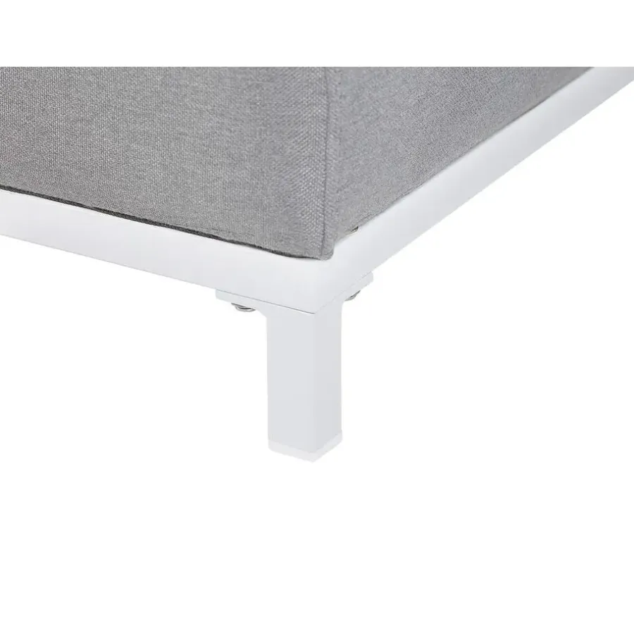 Beliani ROVIGO - Loungebank - Lichtgrijs - Polyester