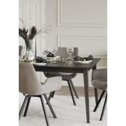 Leen Bakker Rowico Home Filippa Houten Eettafel Verlengbaar 180 cm - Donker Eiken