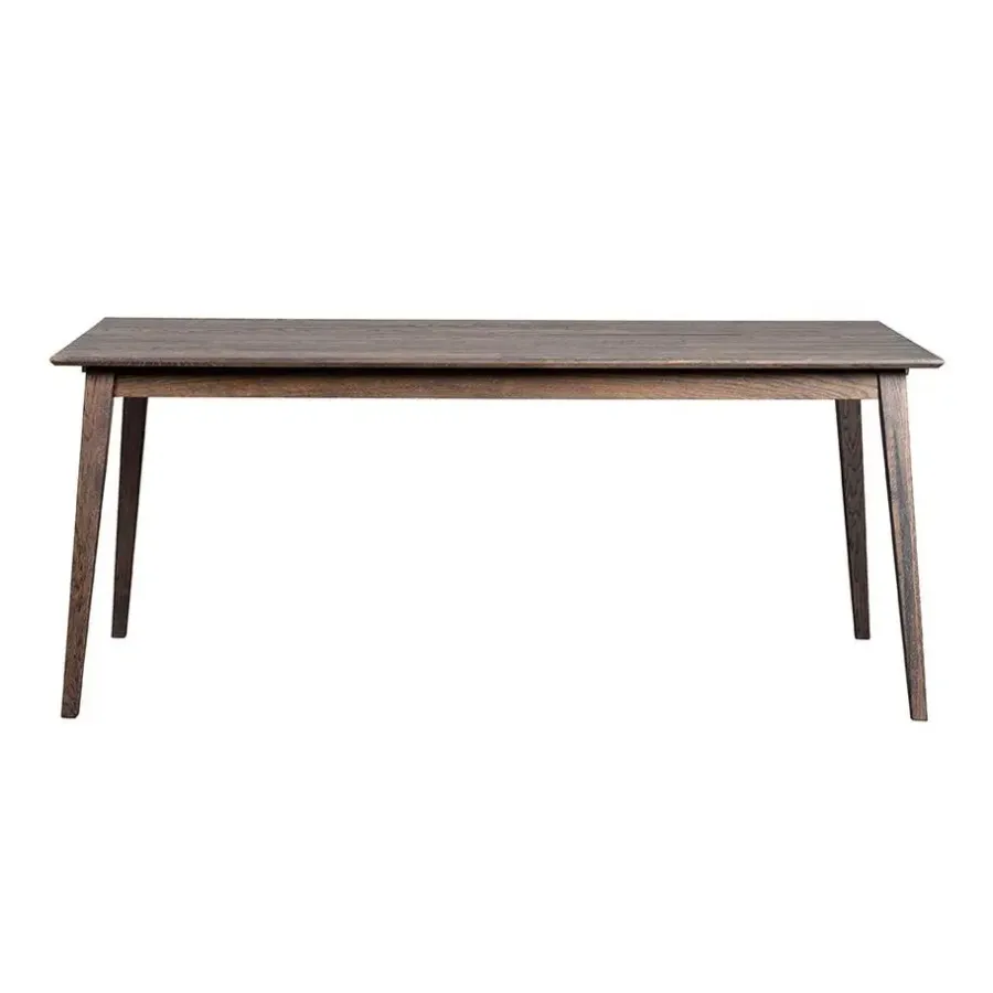 Leen Bakker Rowico Home Filippa Houten Eettafel Verlengbaar 180 cm - Donker Eiken