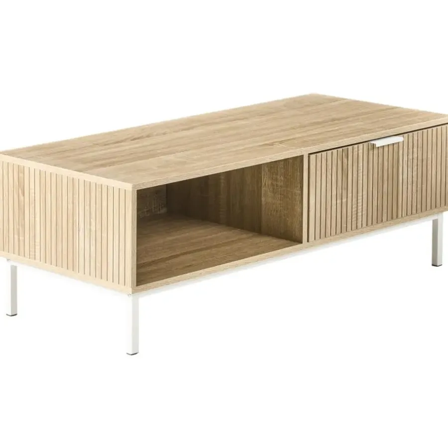 Leen Bakker ROYALLA - Salontafel - Lichtbruin - MDF
