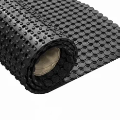 Merkloos Rubber ringmat op rol - Dikte 10 mm - Breedte 200 cm
