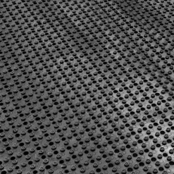 Merkloos Rubber ringmat op rol - Dikte 10 mm - Breedte 200 cm