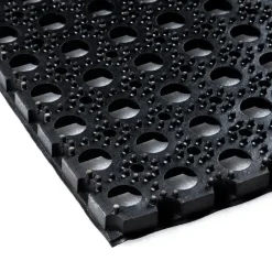 Deurmatten-Merkloos Rubber ringmat op rol - Dikte 23 mm - Breedte 150 cm - per 10 meter
