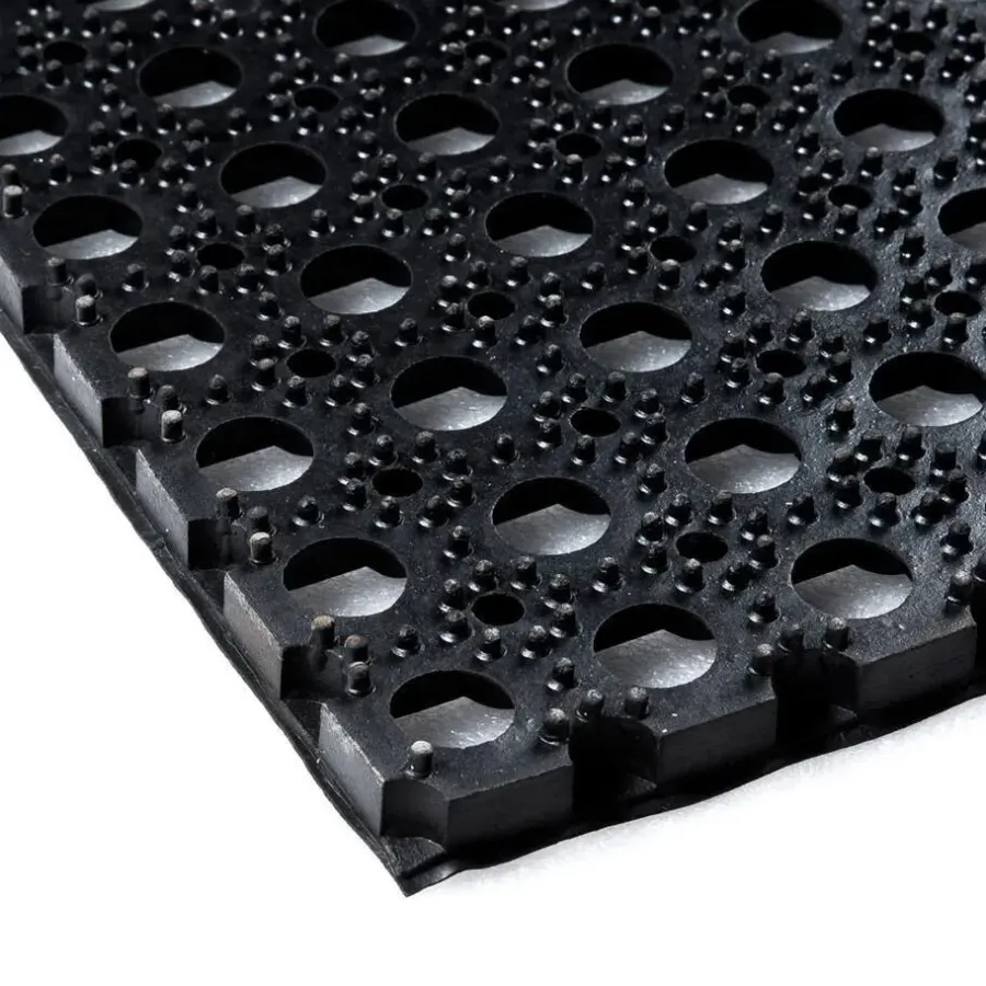 Deurmatten-Merkloos Rubber ringmat op rol - Dikte 23 mm - Breedte 150 cm - per 10 meter