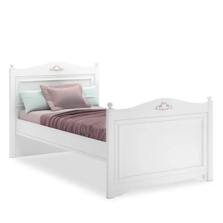 Kinderbedden-Merkloos Rustic meisjesbed meisjeskamer 200 x 100 cm