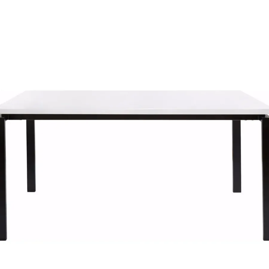 Loft24 Sabine - Eettafel 160x90 cm voor 8 in wit MDF