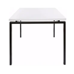 Loft24 Sabine - Eettafel 160x90 cm voor 8 in wit MDF