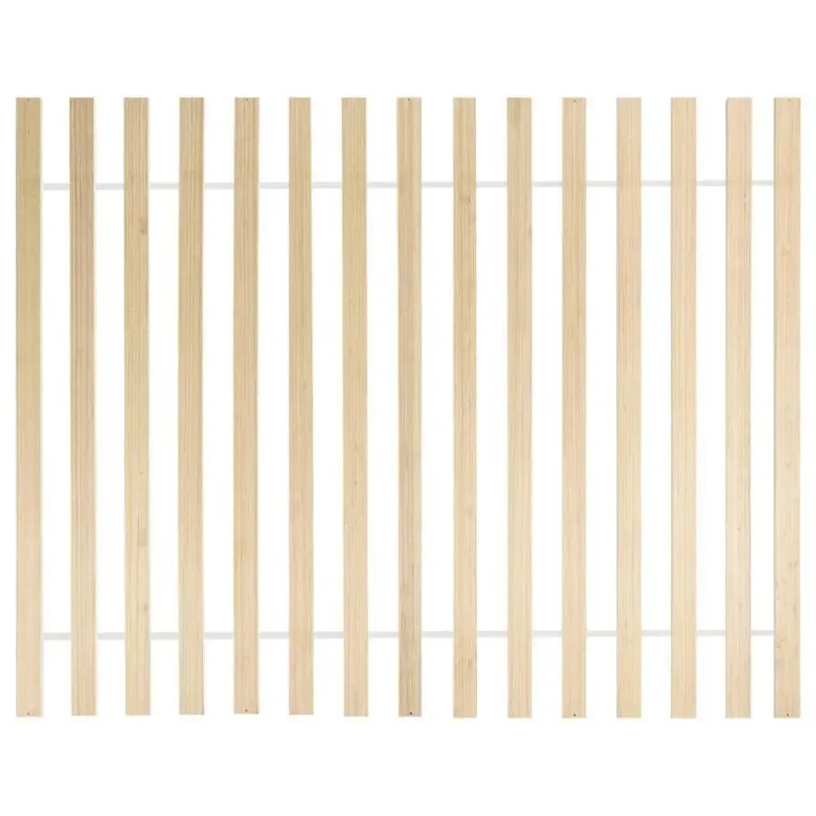 Beliani SALERNAS - Tweepersoonsbed - Zwart - 140 x 200 cm - Dennenhout