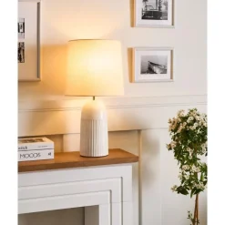 Tafellampen-Leen Bakker SALIENTE - Tafellamp - Gebroken wit - Keramiek