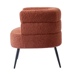 Fauteuils-Nordlys Salonstoel van metaal en terracotta lussen