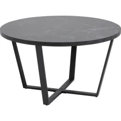 Salontafels-Leen Bakker Salontafel Alma - zwart - 44xØ77 cm