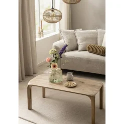 Leen Bakker Salontafel Bansi - mangohout - 50x100x50 cm