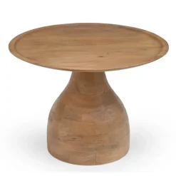 Giga Meubel Salontafel Naturel Mangohout - Ø60x42cm - Joji