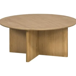 Leen Bakker Salontafel Nicola - naturel - 35x80x80 cm