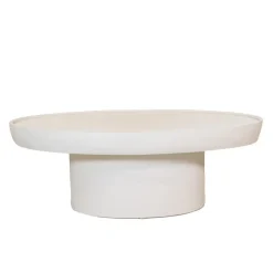 Salontafels-Giga Meubel Salontafel Ovaal - Beige - Betonlook - 120cm - Tess