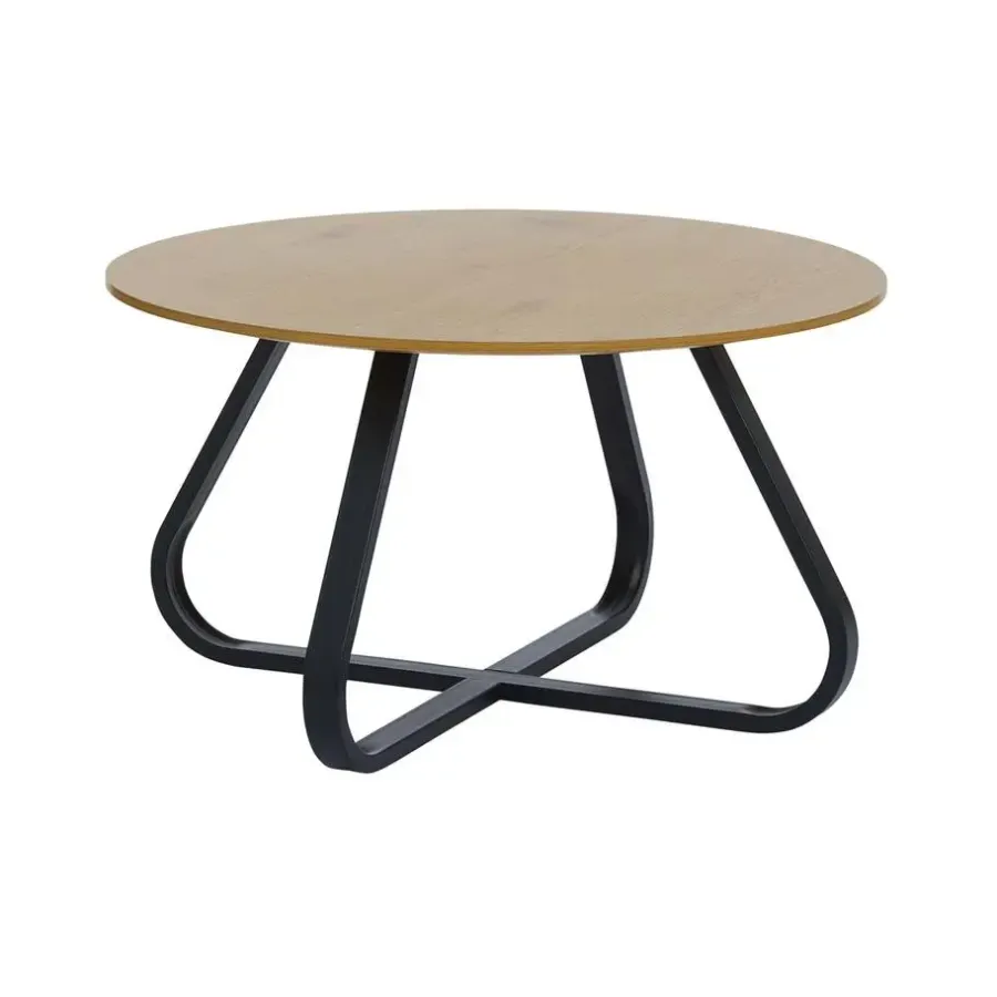 Salontafels-Giga Living Salontafel Rond Ø80cm - Naturel Eiken - Cesura