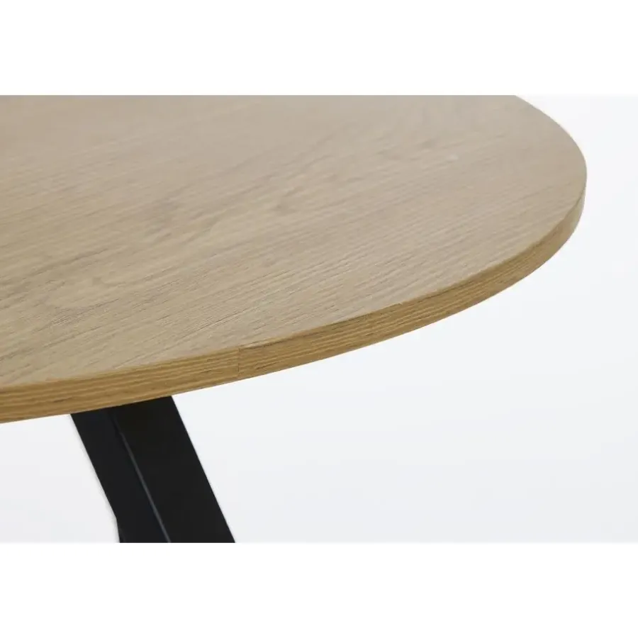 Salontafels-Giga Living Salontafel Rond Ø80cm - Naturel Eiken - Cesura