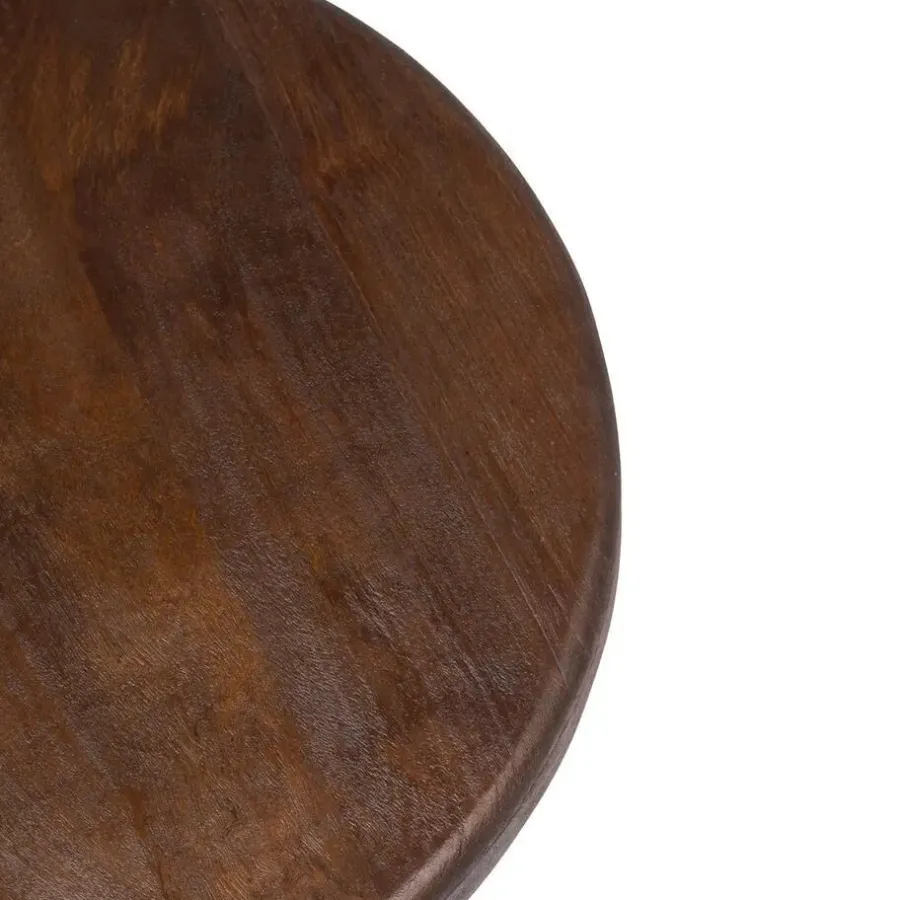 Salontafels-Giga Meubel Salontafel Set van 2 - Acaciahout - Rond - Tafel Mio