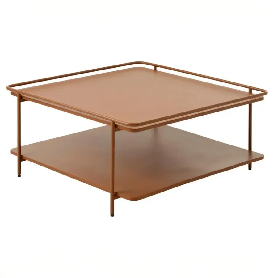 Giga Living Salontafel Terra Metaal - 75x75x34,3cm - Yuba