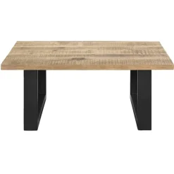 Salontafels-Leen Bakker Salontafel Trevor - mangohout - 42x100x100 cm