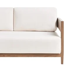 Leen Bakker SAMPIERI - Tuinbank met salontafel - Bruin/ Lichtbeige - Aluminium