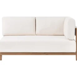 Leen Bakker SAMPIERI - Tuinbank met salontafel - Bruin/ Lichtbeige - Aluminium