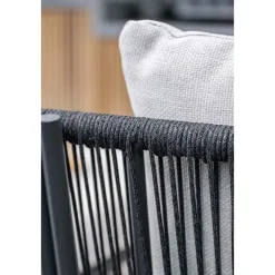 Ligbedden-Garden Impressions San Remo divanbed - carbon black - rope lava zwart - valley sand