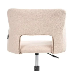 Leen Bakker SANILAC - Bureaustoel - Beige - Bouclé