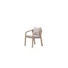 Tuinstoelen-Garden Impressions Santos dining fauteuil - acaciahout met white wash - taupe - sand