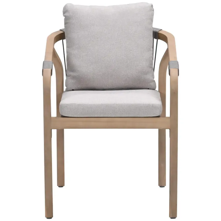 Tuinstoelen-Garden Impressions Santos dining fauteuil - acaciahout met white wash - taupe - sand