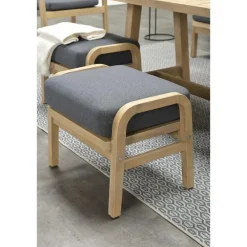 Garden Impressions Santos lounge-diningset-5-dlg-links-acacia white wash-dgrijs-mgrey