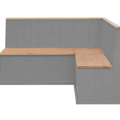 Loft24 Sara - Eetkamerbank in grenen grijs/gebeitste was
