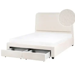 Leen Bakker SARDENT - Tweepersoonsbed - Off-white - 140 x 200 cm - Bouclé