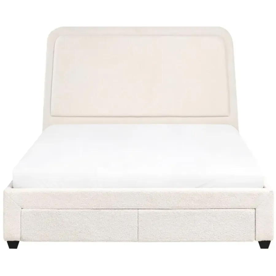 Leen Bakker SARDENT - Tweepersoonsbed - Off-white - 140 x 200 cm - Bouclé