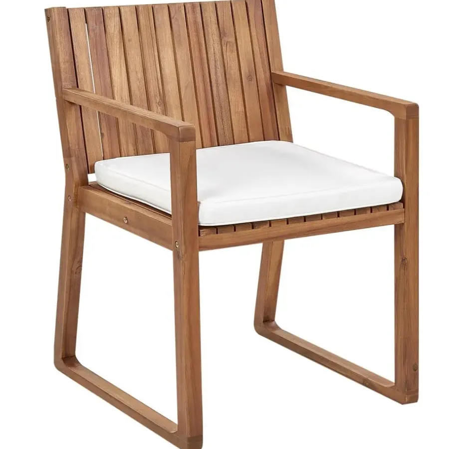 Beliani SASSARI - Tuinkussen - Wit - 46 x 46 cm - Polyester