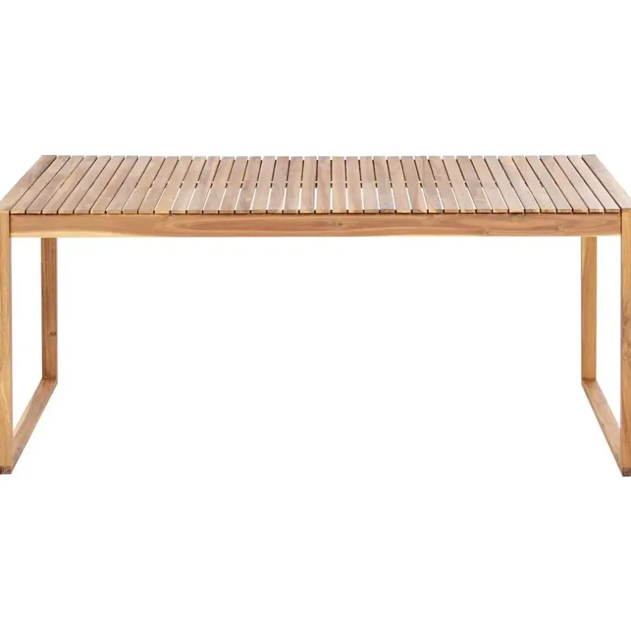 Beliani SASSARI II - Tuintafel - Lichte houtkleur - 90 x 180 cm - Acaciahout