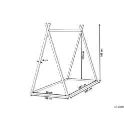 Beliani SAURAT - Kinderbed - Lichthout - 90 x 200 cm - Dennenhout