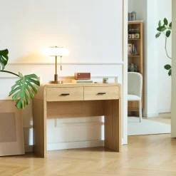Nordlys Scandinavische Console Tafel van Hout met 2 Laden