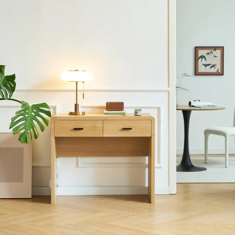 Nordlys Scandinavische Console Tafel van Hout met 2 Laden