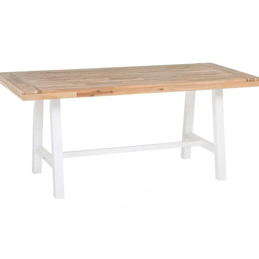 Beliani SCANIA - Tuintafel - Lichte houtkleur - 80 x 170 cm - Acaciahout