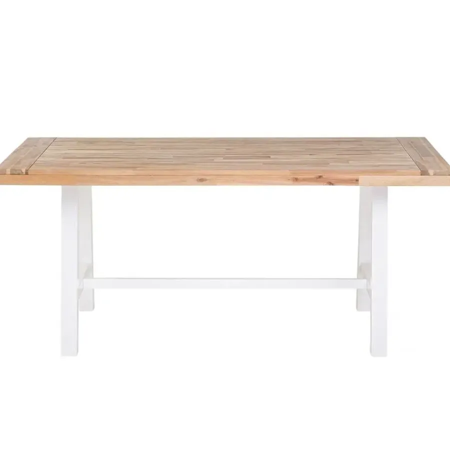 Beliani SCANIA - Tuintafel - Lichte houtkleur - 80 x 170 cm - Acaciahout