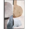 Reinders Schilderij Abstracte Illusie I - 70 x 50cm - Beige